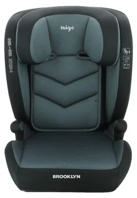 Produktbild von Kindersitz Migo Brooklyn i-Size, 100–150 cm, 15–40 kg, 3–12 Jahre, ISOFIX, Grau