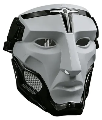 Produktbild von Gefängniswärter-Maske aus Kunststoff – Cosplay-Maske für Halloween-Partys, Rollenspiele, lustiges Kostümaccessoire für Erwachsene und Kinder