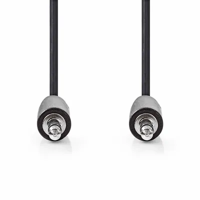 Produktbild von Nedis Stereo-Audiokabel - 3.5 mm Stecker - 3.5 mm Stecker - Vernickelt - 3.00 m - Rund - Schwarz - Box