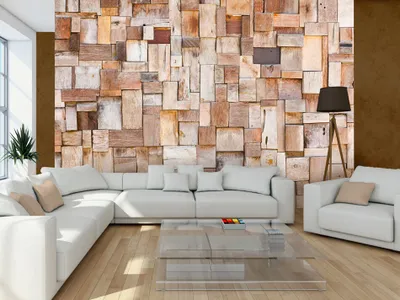 Produktbild von Vlies Fototapete Holz 400x280 cm Tapeten Wandtapete XXL Braun f-A-0188-a-a