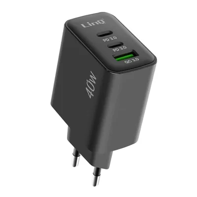 Immagine prodotto di alimentazione 40W - USB QC 3.0 + 2x porte USB-C Power Delivery, LinQ