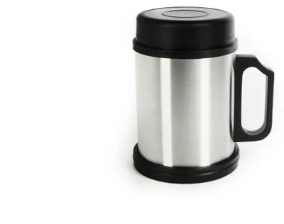 Produktbild von Edelstahl Thermobecher 400 ml Isolierbecher Trinkbecher Kaffeebecher to go