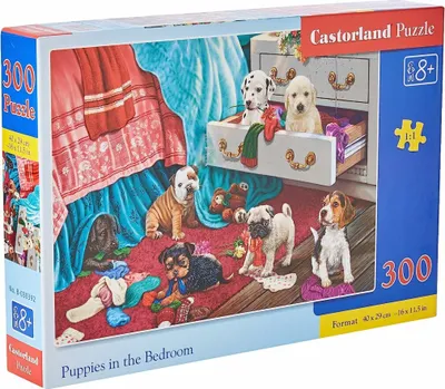Obrázok produktu pre CASTORLAND Puzzle Šteniatka v spálni 300 dielikov