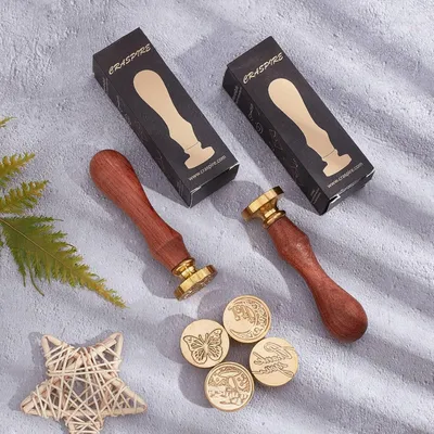 Produktbild von Glücklicher Geburtstag Wachssiegel Stempel Kopf 30mm Ersatz Messing Kopf Vintage Siegelstempel Wachssiegel Für Briefsiegelung Geburtstagsfeier Geschenkverpackung Grußkarten Umschläge Holz - Siegelstempel - Geburtstagsdekoration