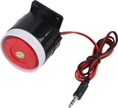 Obrázek produktu pro 120dB mini siréna s červeným drátem - 12V DC zvukový alarm pro domácí zabezpečovací systém
