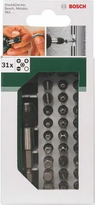 Produktbild von Bosch Schrauberbit Set Box 31tlg. 25 mm Bit-Set Bit-Box 2609255987 mit Torx Bithalter