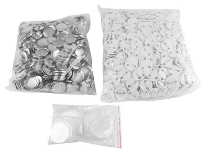 Productafbeelding van Badgeknoppen 32 mm - Set van 1000 stuks - Herbruikbare knoop-badges