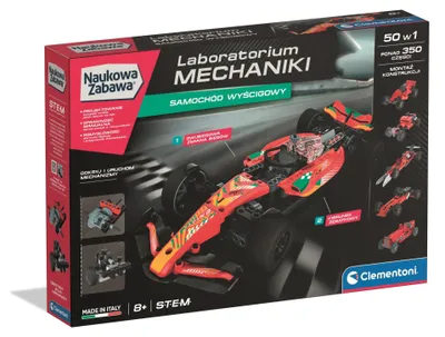 Zdjęcie produktu dla Clementoni Laboratorium Mechaniki Samochód Wyścigowy do Złożenia
