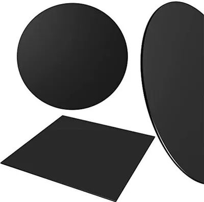Produktbild von Kamin-Glas Tischplatte und Bodenplatte für Funkenschutz - Sicherheitsglas rund Ø 80 cm