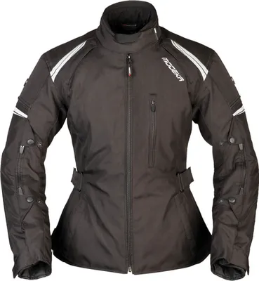 Produktbild von Modeka Violetta Damen Motorrad Textiljacke, schwarz/schwarz, 50