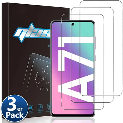 Produktbild von 3x Panzerfolie für Samsung Galaxy A72 9H Schutzfolie Schutzglas Klar Displayglas Tempered Glasfolie Panzerglas Sicherheitsglas Echtglas Displayschutz