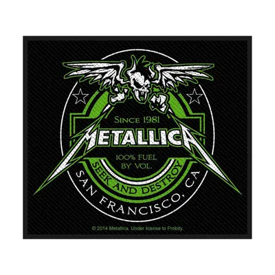Produktbild von Metallica - Bieretikett - Patch RO1134 (Einheitsgröße) (Schwarz/Grün)