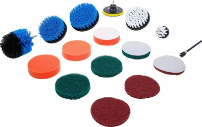 Immagine prodotto di BGS Set di dischi per smerigliatura/lucidatura e spazzole per trapani 16 pezzi - 74367