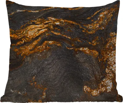 Produktbild von MuchoWow® Outdoor Kissen - Marmor - Limette - Schwarz - Gold - Marmoroptik - Luxus - 45x45 cm - Wetterfest - Lounge Kissen - Fotokissen - Dekoratives Kissen