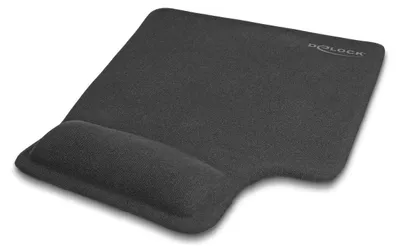 Image de DELOCK Ergonomisches Mauspad mit Gel Linkshänder schwarz