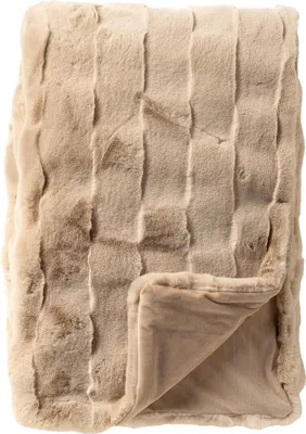 Produktbild von Dutch Decor Wohndecke Kunstfell Ferron 140x180 cm Beige