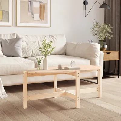 Produktbild von "2026 Promotion" Couchtisch Wohnzimmer - Kaffeetisch - 118x63x45 cm Massivholz Kiefer - Sofatisch CC28872