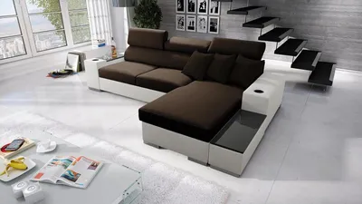 Produktbild von ete I Mini Ecksofa mit schlaffunktion und bettkasten - die perfekte Lösung für Ihr Wohnzimmer - Sofa l Form - Couch l Form - eckcouch