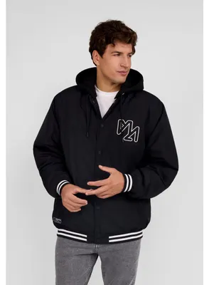 Image de Veste matelassée Minoti à capuche, noire, taille M, pour garçon