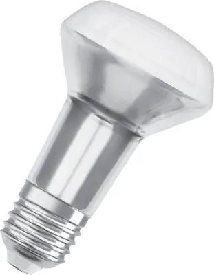 Immagine prodotto di Osram R63 E27, lampada LED riflettente, attacco E27, 2,6 Watt, luce calda (2700 K), confezione da 2, classe di efficienza energetica F