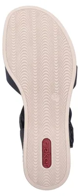 Produktbild von Rieker Damen Sandalette mit Plateau und großer Schnalle 69450, Größe:38 EU, Farbe:Blau