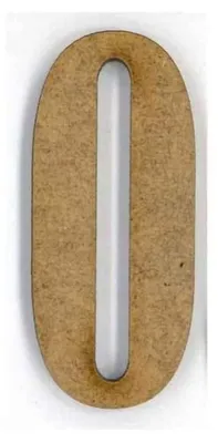 Holz-MDF-Buchstabe, mehrfarbig, 6 cm