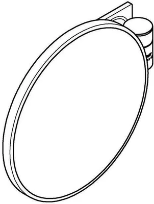 Produktbild von GROHE Allure, Rund, Rahmen (Bereich), Metall, Grau