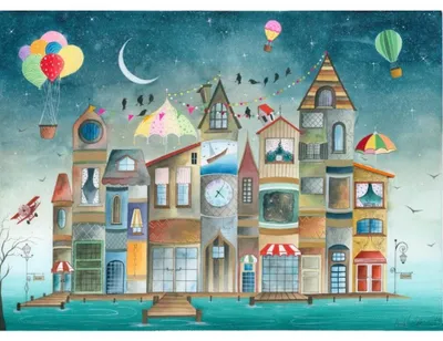 Obrázok produktu pre Magnolia Puzzle Domy Čítam - 1000 dielikov puzzle