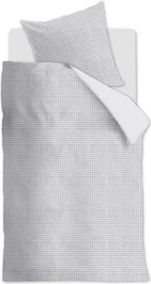 Produktbild von Rivièra Maison Biber-Bettwäsche-Garnitur Eleanor Farbe Grey Größe 155x220+80x80 cm