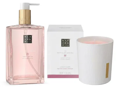 Produktbild von Rituals Sakura Handseife und Duftkerze Home Duo