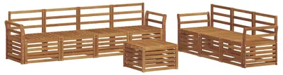 Produktbild von Sofagarnituren 8 pcs Natur Massivholz Akazie