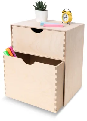 Produktbild von Creative Deco Schubladenbox Schubladenelement 2 Schubladen | 25x20x31 cm
