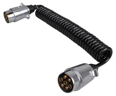 Produktbild von Spiralkabel 3,5M mit 2x 7-poligem Stecker Metall