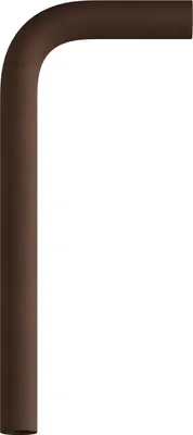 Immagine prodotto di Creative-Cables Tubo curvo di estensione – (Ruggine scura verniciata, lunghezza 14 cm, larghezza 6,5 cm) – In metallo – Con filettatura M10x1