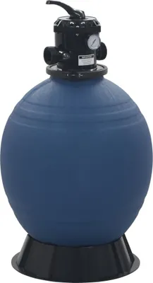 Produktbild von Pool-Sandfilter mit 6-Wege-Ventil Filterkessel Blau 560 mm