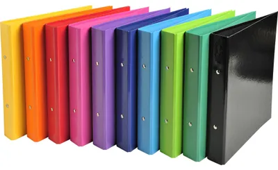 Image de Exacompta 10x Classeur 2 anneaux 25mm Iderama A5 Couleurs assorties 51029E