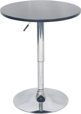 Produktbild von Kondela Runder Bartisch Brany 2 New 60 - Schwarz / Chrom