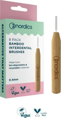 Obrázek produktu pro NORDICS Mezizubní kartáčky z bambusu velikost 0,40 mm 8 ks