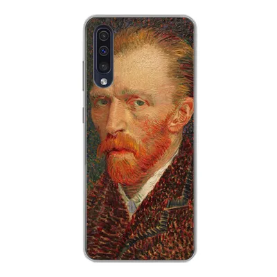 Produktbild von MuchoWow® Handyhülle Schutzhülle Hülle für Samsung Galaxy A30s Selbstporträt - Vincent van Gogh Silikon Softcase Handy Hülle - Karteninhaber