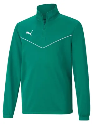 Produktbild von PUMA teamRISE Halfzip Sweatshirt Kids gruenweiss, 164 Kinder