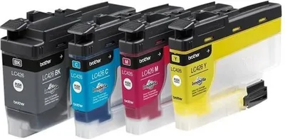 Produktbild von BROTHER LC426VAL Tintenpatronen Multipack - Schwarz, Cyan, Magenta, Gelb - für MFC-J4335DWXL, MFC-J4340DW, MFC-J4535dw