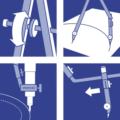 Image de STAEDTLER 551 02 Compas de précision Mars Comfort