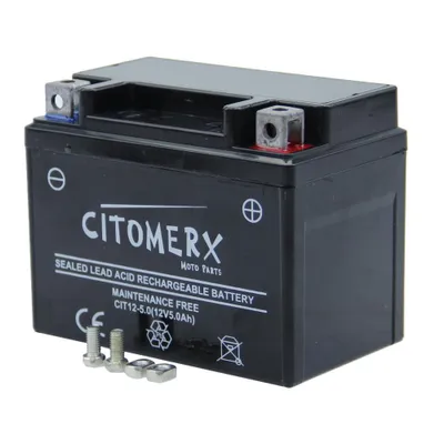 Obrázok produktu pre Gélová batéria CIT YTX5L, 12 V 4 Ah, kladný pól vpravo, DIN 50412