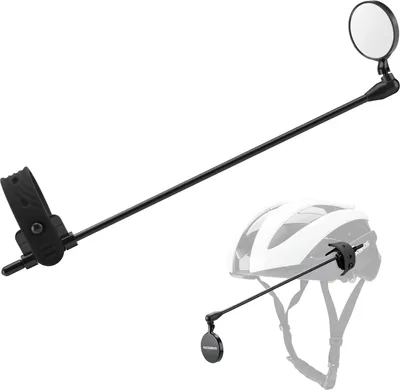 Produktbild von ROCKBROS Helmspiegel Rückspiegel Fahrradhelm Spiegel 360°, Schwarz