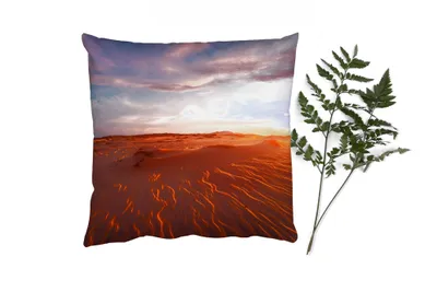 Produktbild von MuchoWow® Zierkissen Sofakissen Wohnzimmer Dekokissen 60x60 cm Sand - Landschaft - Himmel - Wüste - Sitzfläche - Foto Polster
