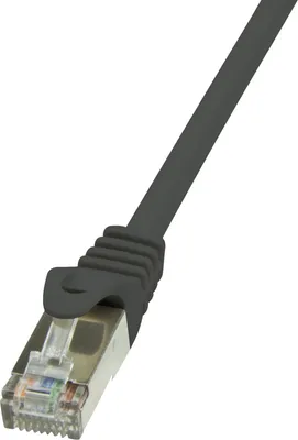 Obrázek produktu pro LogiLink 1m Cat.6 F/UTP, 1 m, Cat6, F/UTP (FTP), RJ-45, RJ-45, Černá