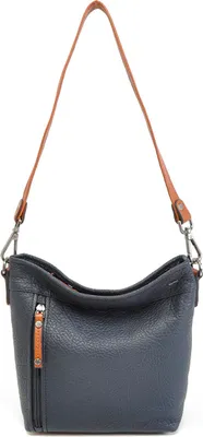 Produktbild von Berba - Leren schouderTasche Damen | DonkerBlau