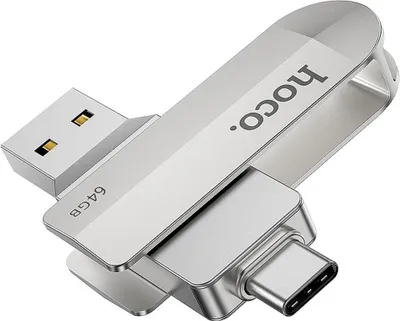 Image de Clé USB HOCO Wide UD10 USB + USB C 64GB USB3.0