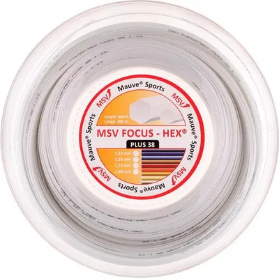 Immagine prodotto di MSV corda da tennis Focus-HEX plus 38 200m bianco, 355260135500006