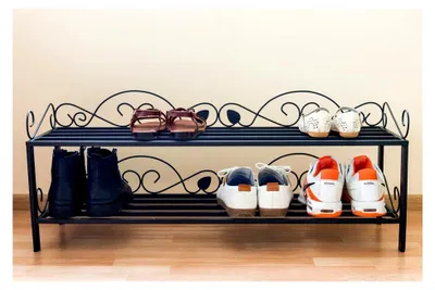 Produktbild von Schuhregal Mi-2 92 cm Schuhschrank Schuhablage Metall Schmiedeeisen